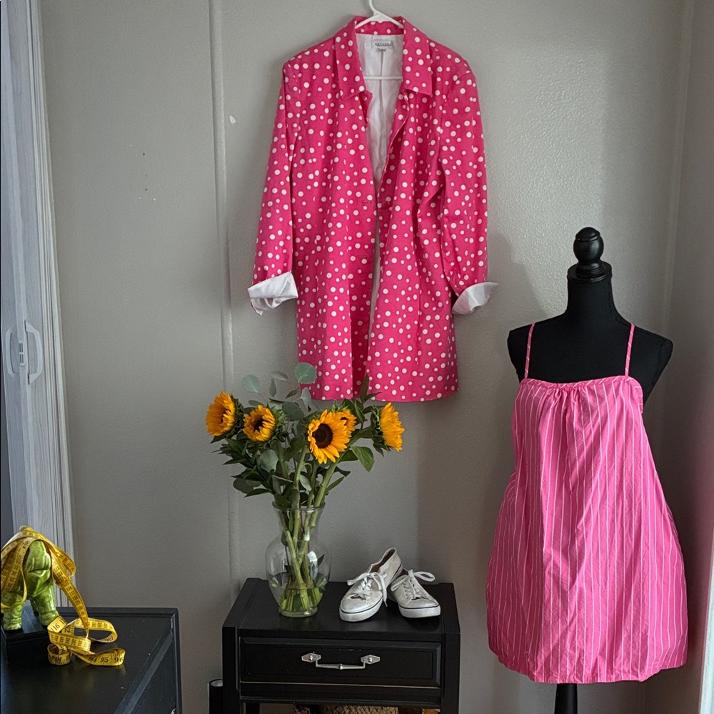 Pink & White Polka Dot Jacket